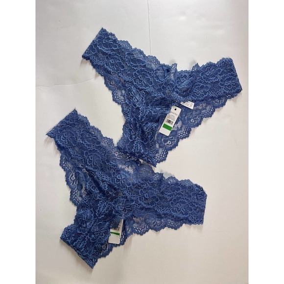 Skarlett Blue 2 Pack Panties L Lace Goddess Panty Brief Blue + 1 CK Thong NEW - Picture 2 of 4